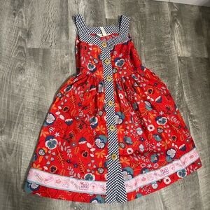Matilda Jane Floral Red Sundress with Button Details
